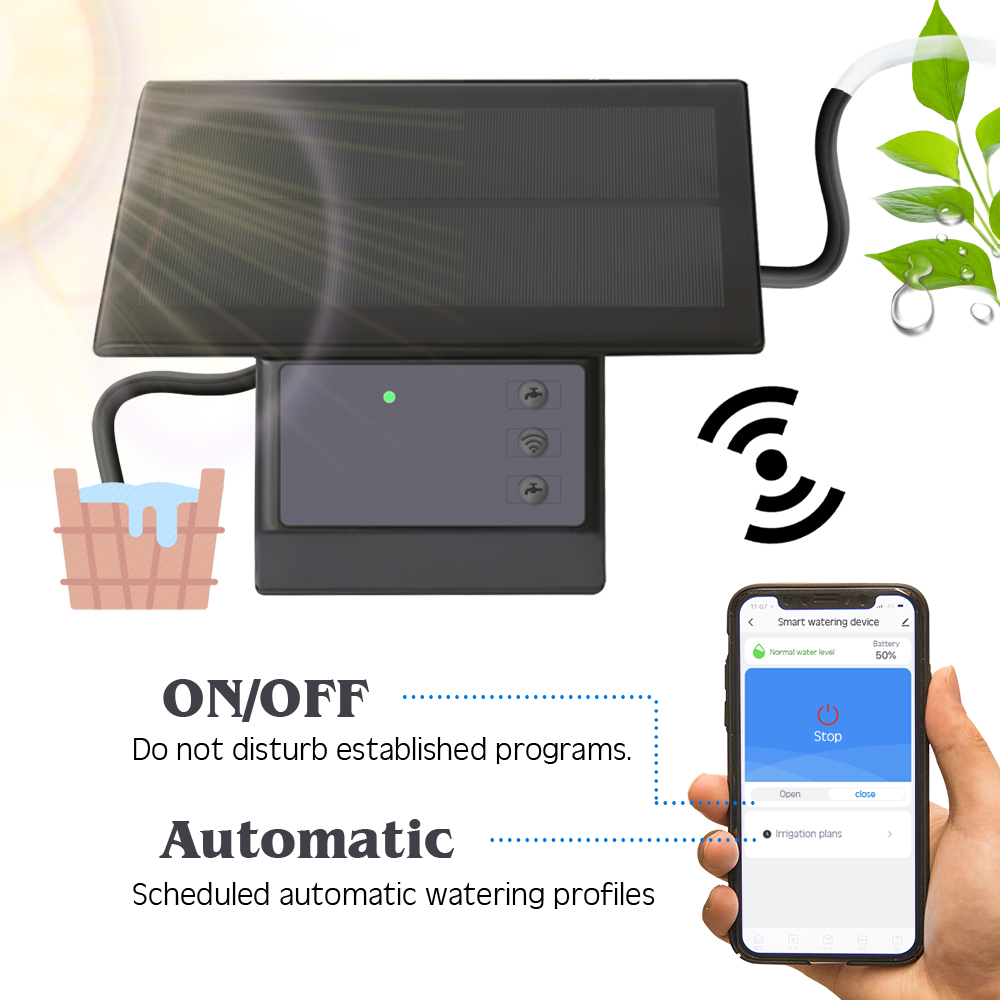 High Quality Tuya Solar Pane W - Smart Garden Irrigation System avaliação e preço