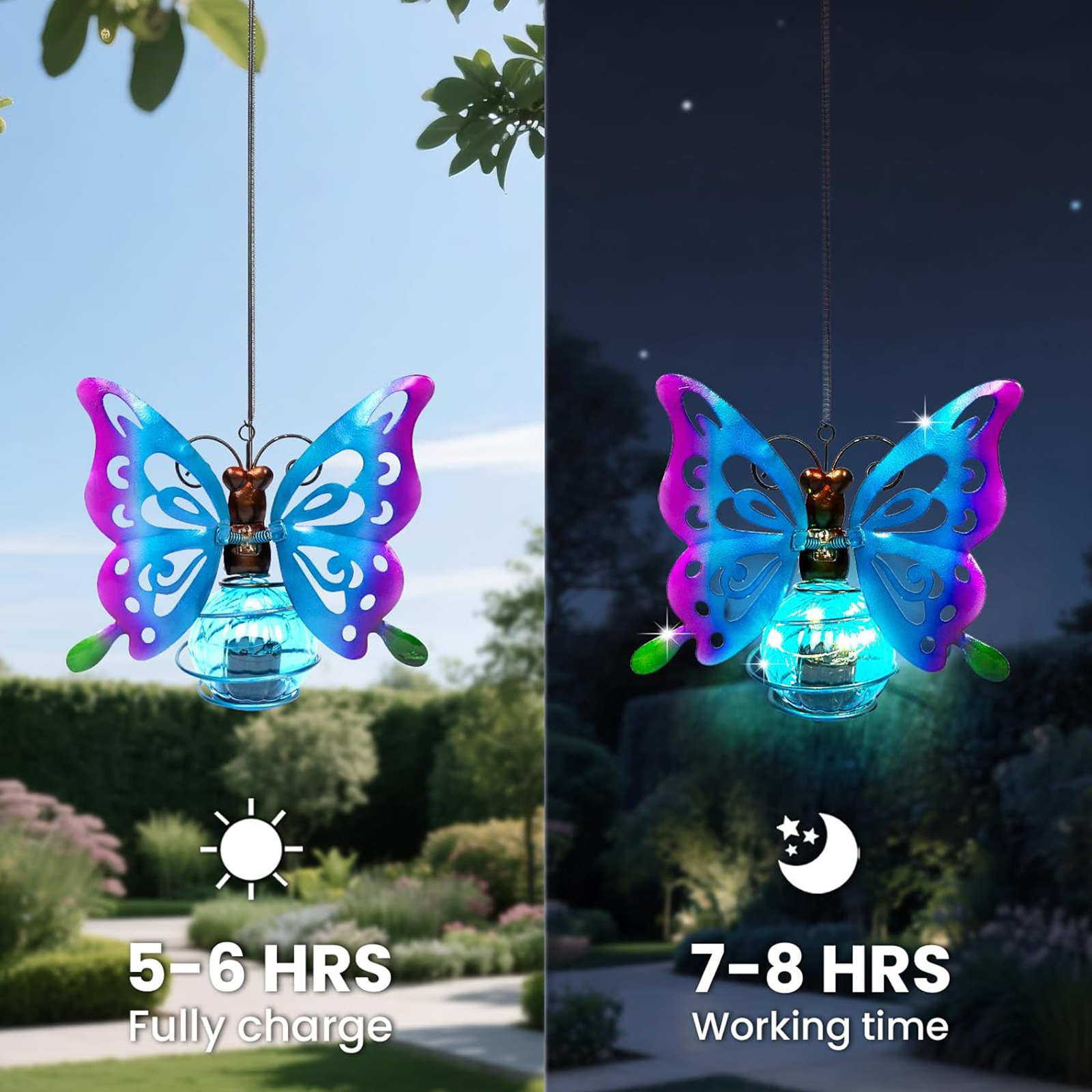 LED Solar-Powered Garden Hangi - Smart Garden Lamp avaliação e preço