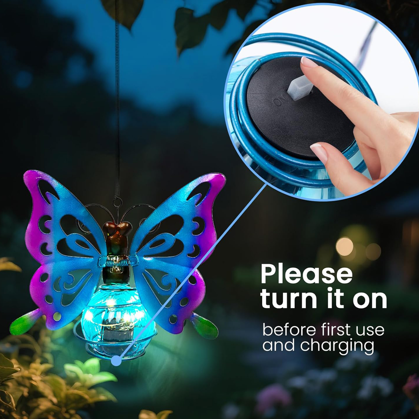 LED Solar-Powered Garden Hangi - Smart Garden Lamp avaliação e preço