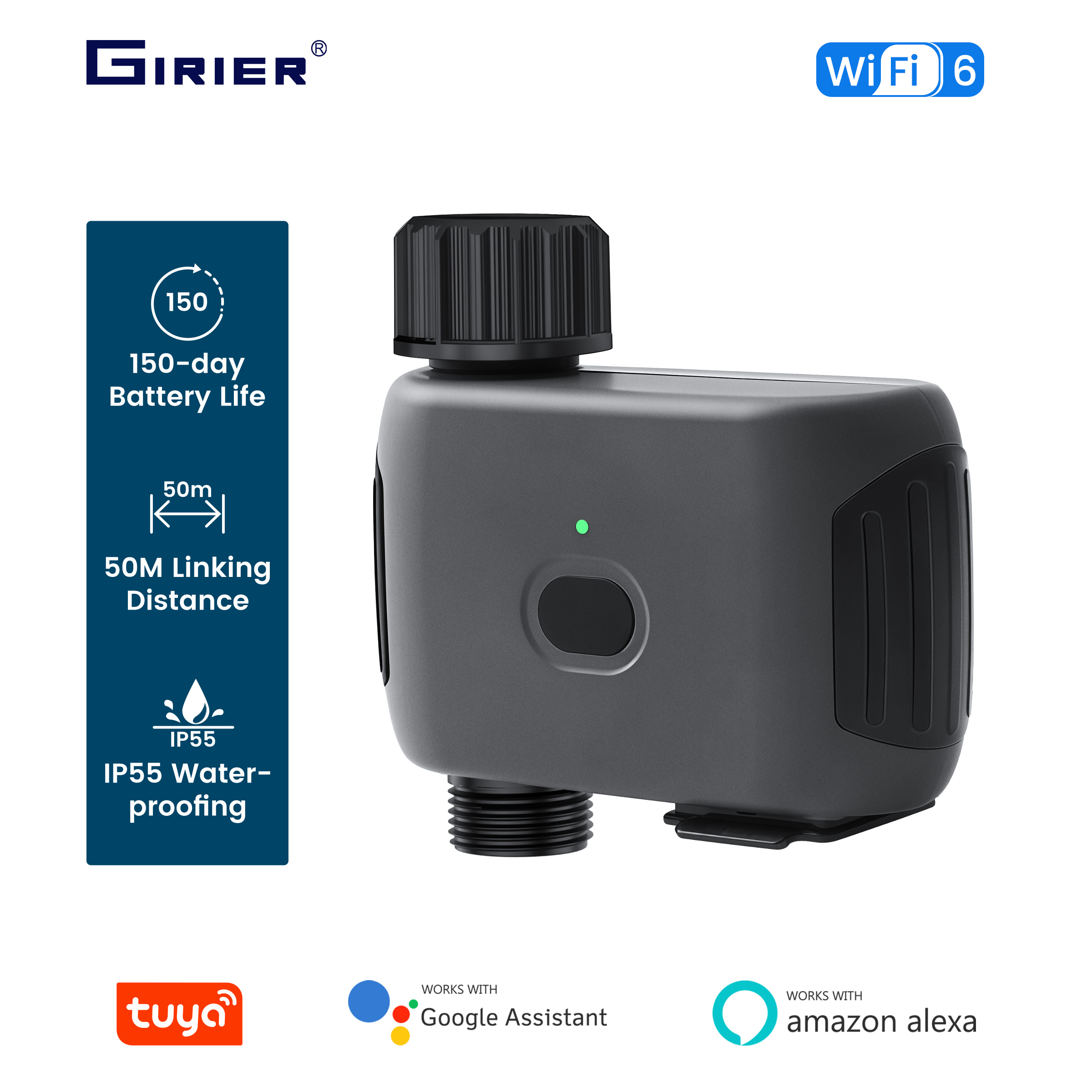 GIRIER Tuya Smart Water Timer  - Smart Garden Irrigation System avaliação e preço