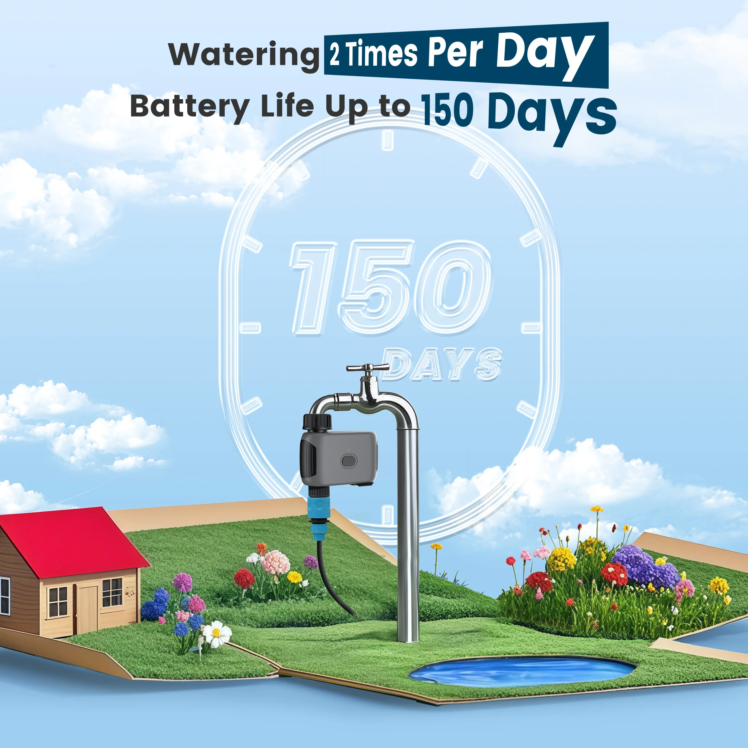 GIRIER Tuya Smart Water Timer  - Smart Garden Irrigation System avaliação e preço