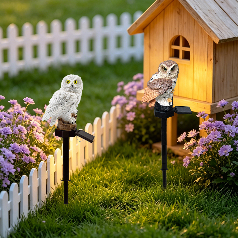 Owl Solar Light, Resin Owl Gro - Smart Garden Lamp avaliação e preço