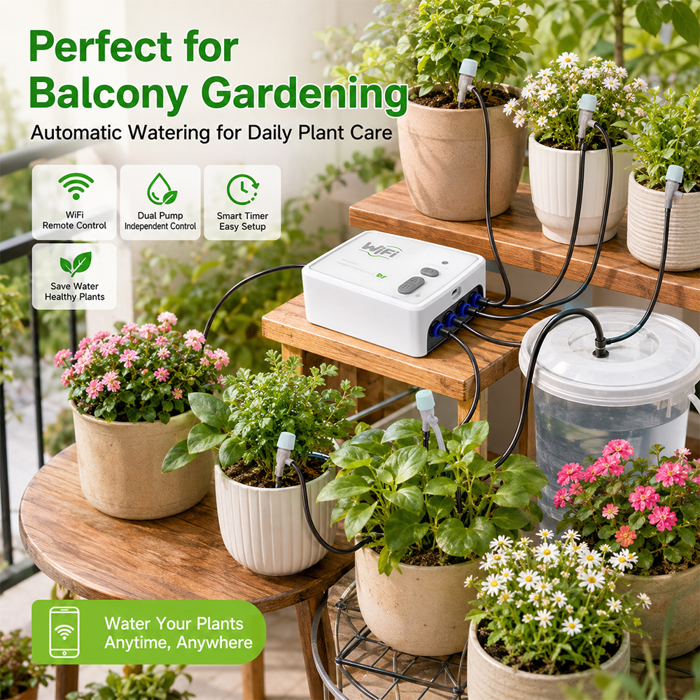 SIHAO WIFI Smart Dual Pump Aut - Smart Garden Irrigation System avaliação e preço