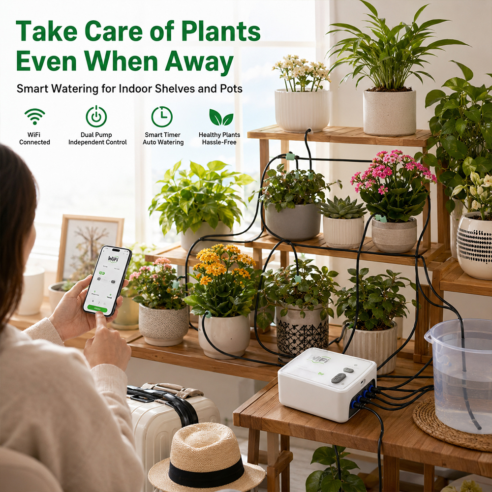 SIHAO WIFI Smart Dual Pump Aut - Smart Garden Irrigation System avaliação e preço