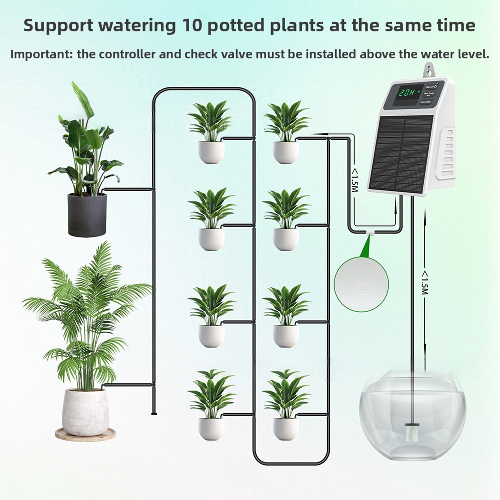 Smart Solar Powered Auto Water - Smart Garden Irrigation System avaliação e preço