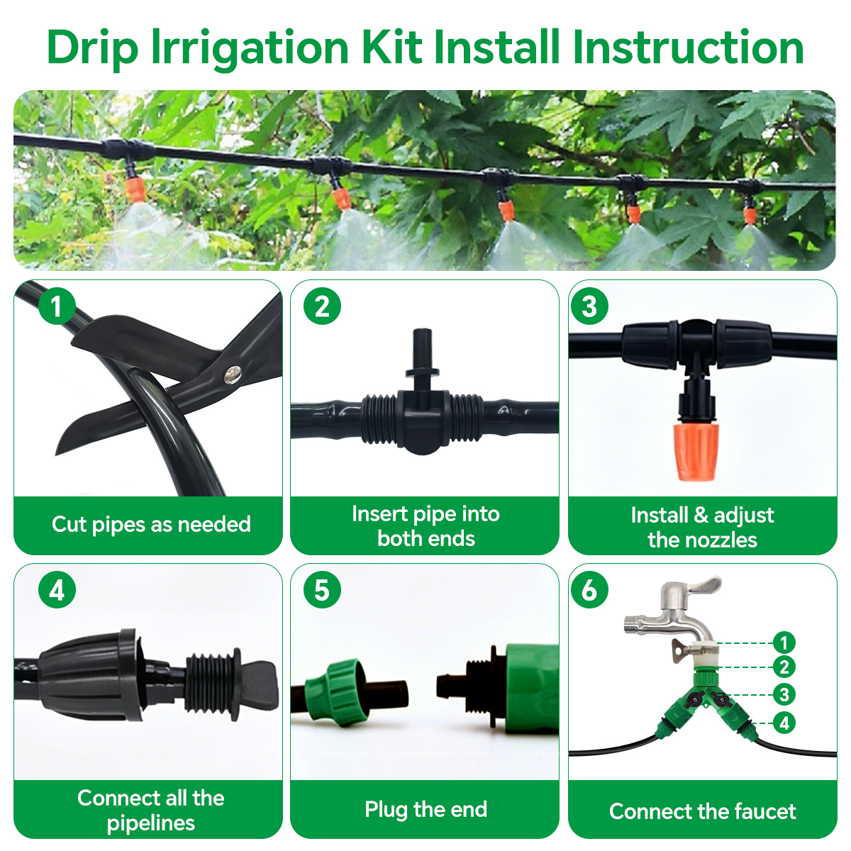 30-5M Garden Irrigation System - Smart Garden Irrigation System avaliação e preço