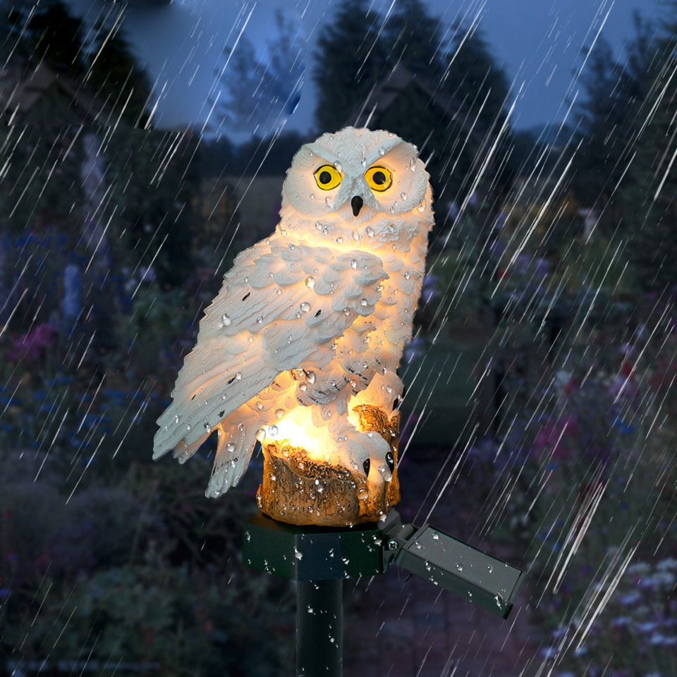 Solar Owl Statue Garden Light  - Smart Garden Lamp avaliação e preço