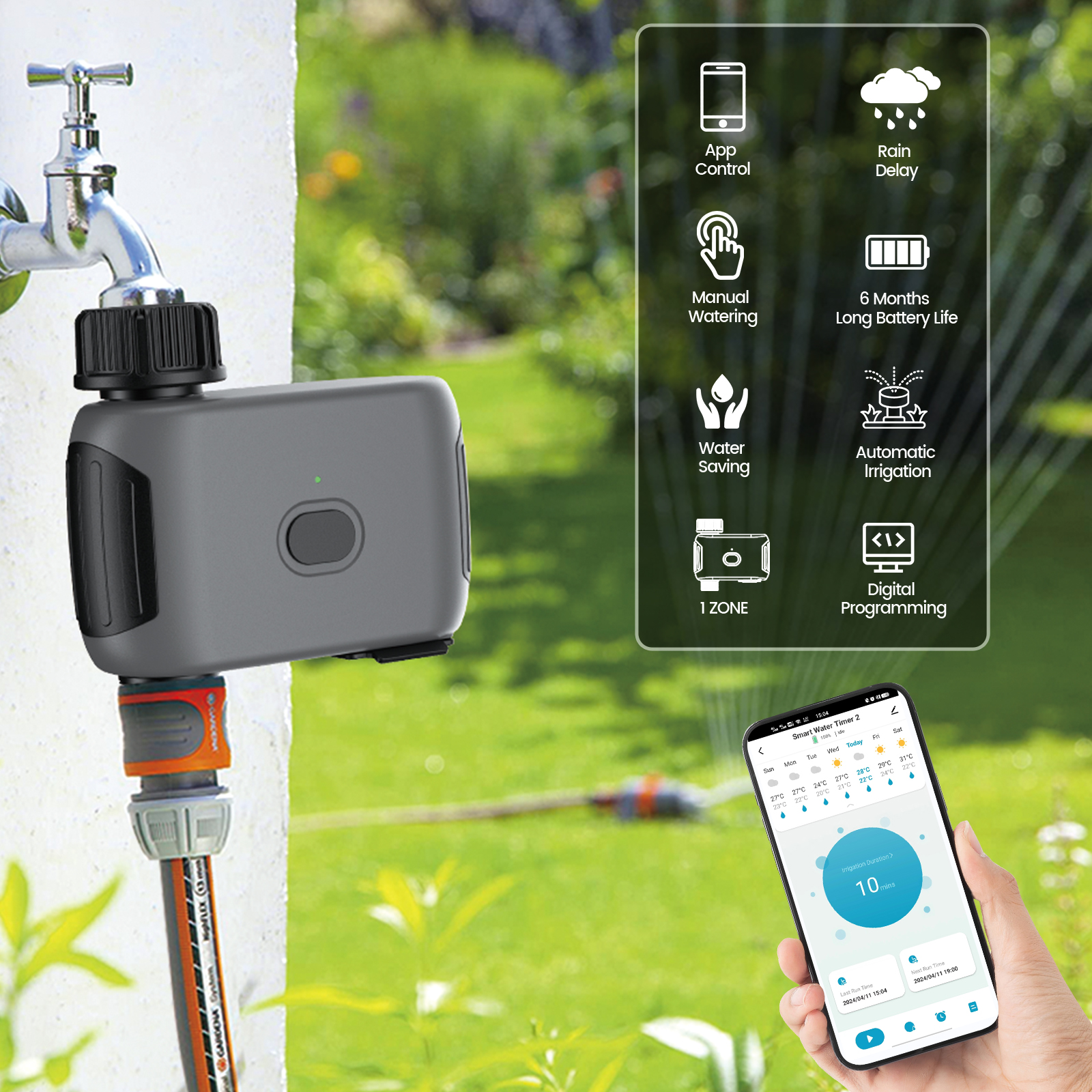 Insoma Wifi Sprinkler Timer Au - Smart Garden Irrigation System avaliação e preço