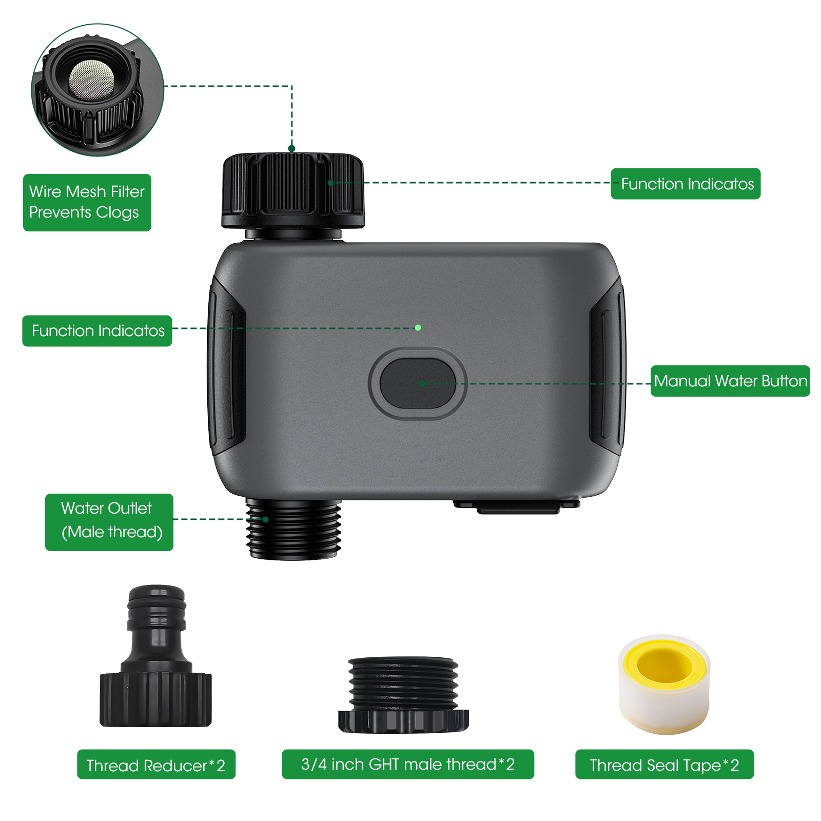 Insoma Wifi Sprinkler Timer Au - Smart Garden Irrigation System avaliação e preço