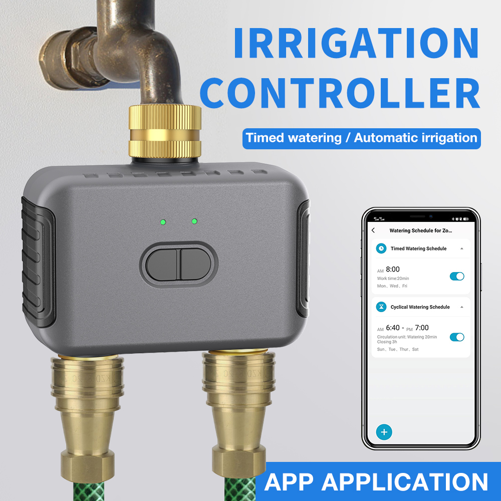Tuya 2 Zone Watering Timer Gar - Smart Garden Irrigation System avaliação e preço