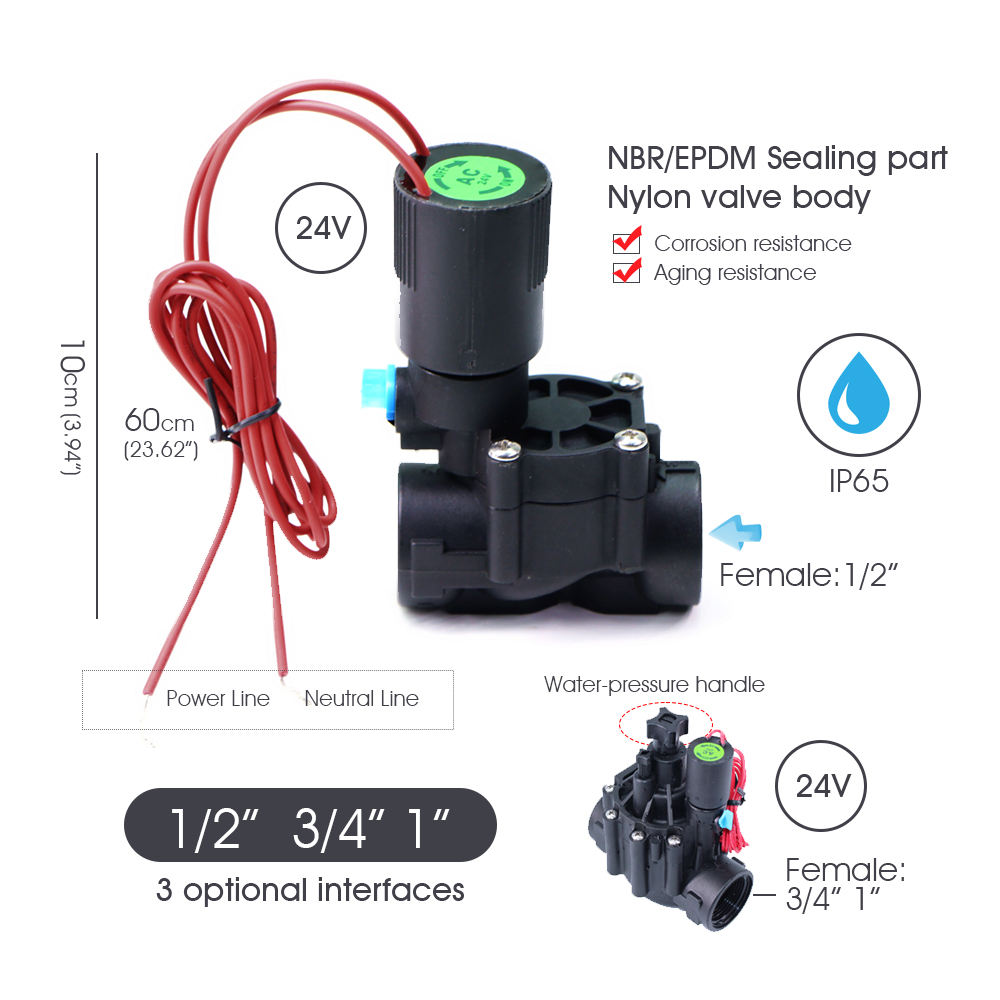 Garden Hose Solenoid Valve Con - Smart Garden Irrigation System avaliação e preço