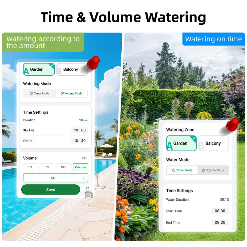 WiFi Water Timer 2 Zone Solar  - Smart Garden Irrigation System avaliação e preço